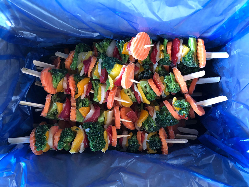 Vegetables kebab